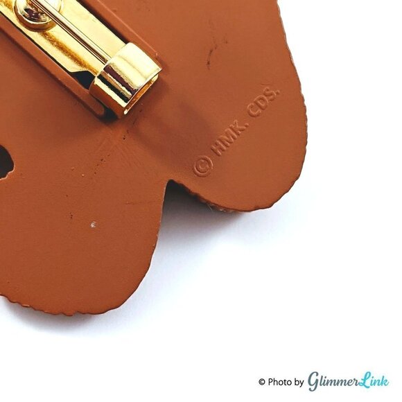 Vintage 1990s Hallmark Holiday Bear Plastic Brooch - Picture 4 of 7